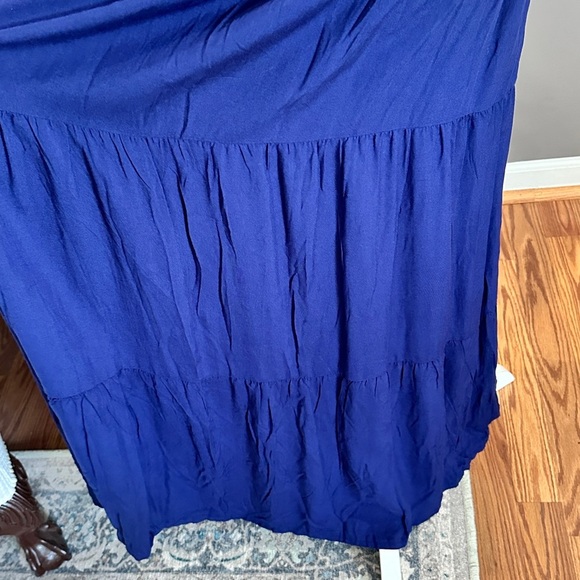AMASOO Blue Strapless Maxi Dress | Size Small (could fit up to a medium) - Picture 15 of 15